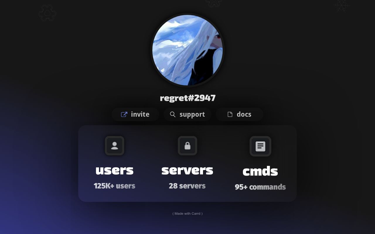 Carrd profile picture for @arrive